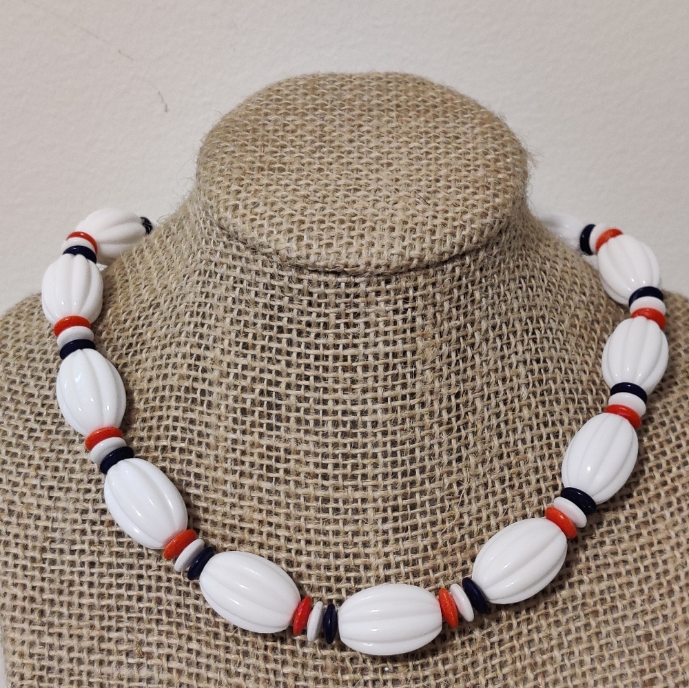 Trifari Tri-color Necklace Minimalist